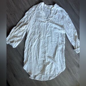 H&M Textured White Blouse